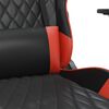 vidaXL Chaise de jeu Noir et rouge Similicuir