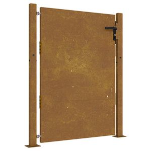 vidaXL Portail de jardin 100x125 cm en acier Corten