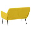 vidaXL Banc Jaune 108x79x79 cm Velours