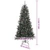 vidaXL Sapin de No&euml;l artificiel Vert 240 cm PVC, plastique et acier