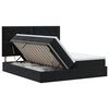 vidaXL Lit de Rangement avec t&ecirc;te de lit Noir 200 x 200 cm Velours