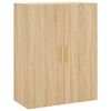 vidaXL Buffet haut Ch&ecirc;ne sonoma 69,5x34x180 cm Bois d'ing&eacute;nierie