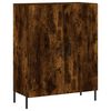 vidaXL Buffet haut Ch&ecirc;ne fum&eacute; 69,5x34x180 cm Bois d'ing&eacute;nierie