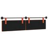 vidaXL T&ecirc;te de lit suspendue Uni Rouge orange 210 x 55 x 5 cm