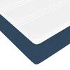 vidaXL Cadre de lit avec matelas Bleu 90 x 190 cm tissu