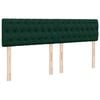 VidaXL Cadre de lit ottoman avec matelas vert fonc&eacute; 180x200 cm velours