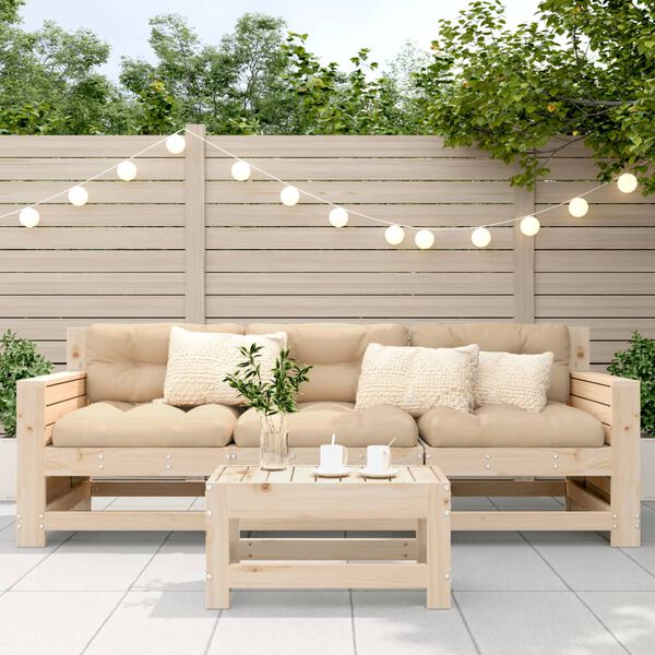 vidaXL Repose-pied de jardin 62x30x32 cm bois de pin massif