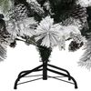 vidaXL Sapin de No&euml;l &agrave; flocons de neige et pommes de pin 150 cm PVC/PE