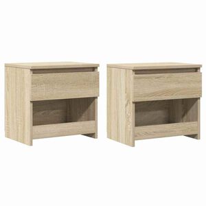vidaXL Tables de chevet 2 pcs Ch&ecirc;ne sonoma 40x30x39 cm Bois ing&eacute;nierie