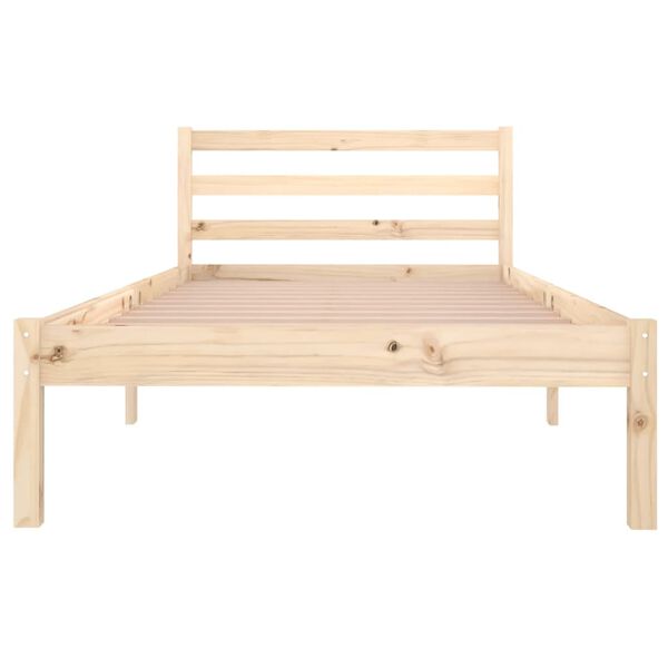 vidaXL Cadre de lit sans matelas bois de pin massif 90x200 cm