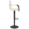 vidaXL Tabouret de bar Crème Tissu