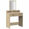 vidaXL Table de Toilette avec tiroir Ch&ecirc;ne Sonoma 79 x 41 x 140 cm