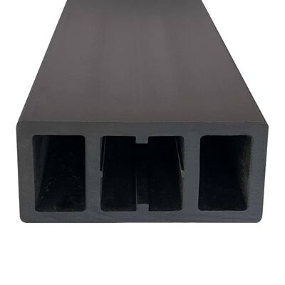 vidaXL Solives de terrasse 6 pcs Noir 170x8,5x4,5 cm WPC