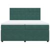 vidaXL Sommier &agrave; lattes de lit et matelas Vert fonc&eacute; 200x200cm Velours