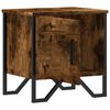vidaXL Table de chevet ch&ecirc;ne fum&eacute; 40x30x40 cm bois d'ing&eacute;nierie