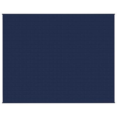 vidaXL Couverture lestée Bleu 235x290 cm 11 kg Tissu