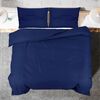 vidaXL Ensemble de housse de couette Bleu marine 220x240 cm Microfibre