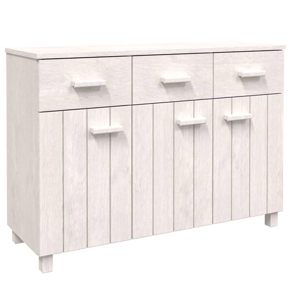 vidaXL Buffet MOLDE Blanc 113x40x80 cm Bois massif de pin