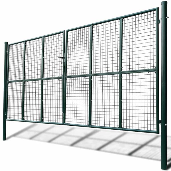 vidaXL Portail de jardin en maille 400x200 cm