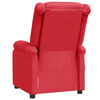 vidaXL Fauteuil de massage Rouge Similicuir