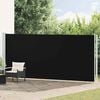 vidaXL Auvent lat&eacute;ral r&eacute;tractable de patio 180x600 cm Noir