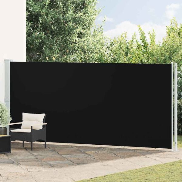 vidaXL Auvent lat&eacute;ral r&eacute;tractable de patio 180x600 cm Noir