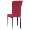 vidaXL Chaises à manger lot de 2 Rouge bordeaux Velours