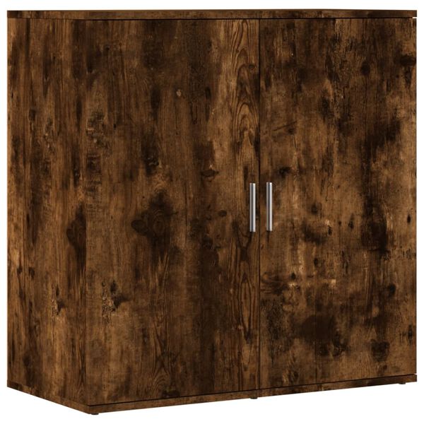 vidaXL Buffets 2 pcs ch&ecirc;ne fum&eacute; 79x38x80 cm bois d'ing&eacute;nierie