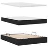 vidaXL Lit avec rangement et matelas avec matelas Noir 140 x 190 cm