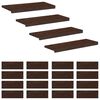 vidaXL Marches d'escalier 20 pi&egrave;ces 80 x 30 x 2 cm Marron fonc&eacute;