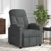 vidaXL Fauteuil de massage Gris fonc&eacute; Tissu