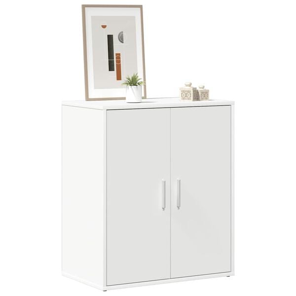 vidaXL Armoire à chaussures Blanc 60x35x70 cm Bois d’ingénierie