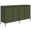 vidaXL Buffet vert olive 135x39x73,5 cm acier laminé à froid