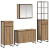 vidaXL Ensemble de mobilier de salle de bain 4 pc Ch&ecirc;ne artisanal
