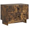 vidaXL Cabinet de chevet Ch&ecirc;ne fum&eacute; 62 x 34,5 x 47,5 cm