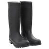 vidaXL Bottes de pluie noir taille 46 PVC