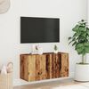 vidaXL Meuble TV mural vieux bois 80x30x41 cm