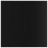 vidaXL Panneaux biblioth&egrave;que 4pcs Noir brillant 40x40x1,5cm Agglom&eacute;r&eacute;