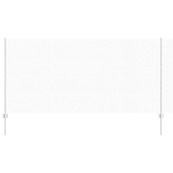 vidaXL Cl&ocirc;ture avec poteau Argent&eacute; 1,2 x 50 m Acier