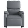 vidaXL Fauteuil inclinable électrique gris similicuir