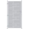 vidaXL Porte de Jardin 85 x 196 cm Acier inoxydable Verrouillable