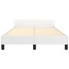 vidaXL Cadre de lit sans matelas blanc 120x200 cm similicuir