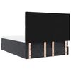 vidaXL Cadre de lit ottoman avec matelas noir 140x190 cm velours