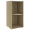 vidaXL Meubles TV 2 pcs Chêne sonoma 72x35x36,5 cm Bois d'ingénierie
