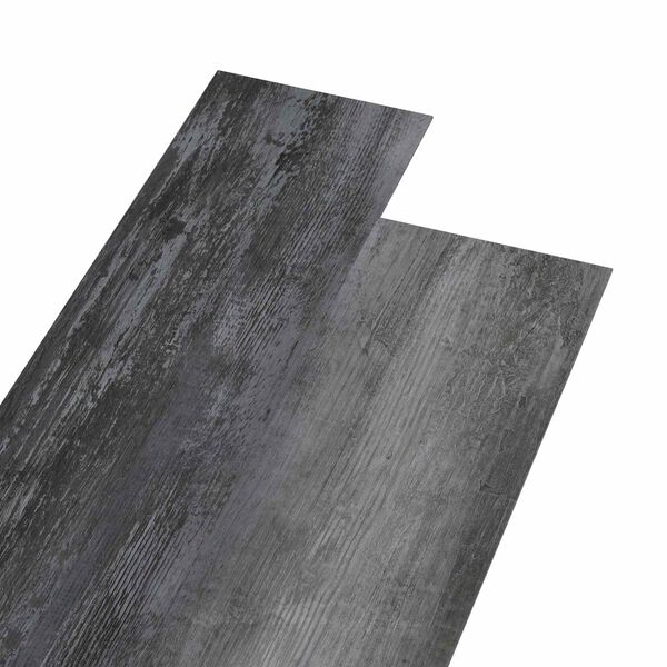 vidaXL Planches de sol 36 pcs Gris brillant 5,02 m&sup2; PVC