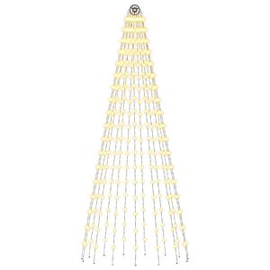 vidaXL Lumi&egrave;res pour sapin de No&euml;l avec piquets 270 LED Blanc chaud et