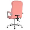 vidaXL Fauteuil inclinable de bureau Rose Similicuir