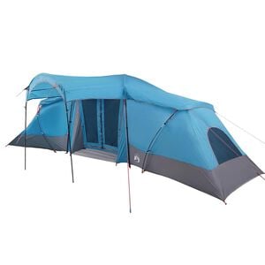 vidaXL Tente familiale avec toit Bleu et gris 721 x 335 x 212 cm