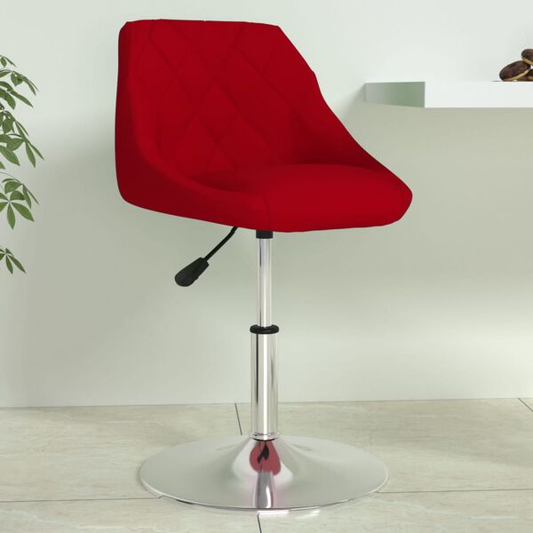 vidaXL Tabouret de bar Rouge bordeaux Velours