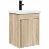 vidaXL Meuble de salle de bain avec robinet Ch&ecirc;ne Sonoma